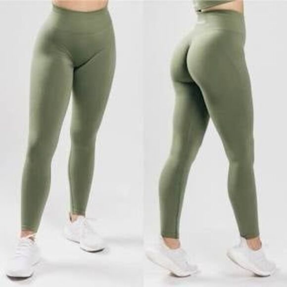 OG Alphalete Amplify Dusty Green Leggings | Size Small - Picture 1 of 4